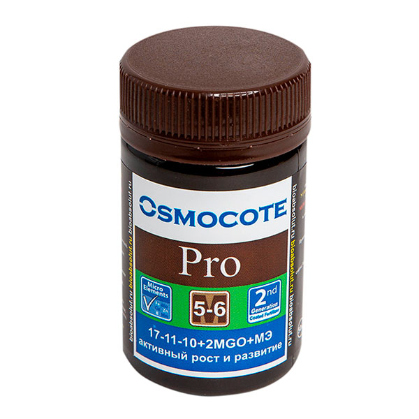 Удобрение Osmocote (Осмокот) Pro 5-6 месяцев, Формула NPK 17-11-10+2MGO+ МЭ, 50 мл