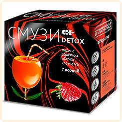 Смузи c малиной, облепихой и яблоком DETOX, 12 г х 7 пак. Смузи c малиной, облепихой и яблоком DETOX, 12 г х 7 пак.