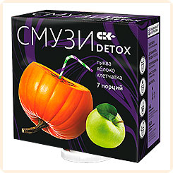 Смузи c тыквой и яблоком DETOX, 12 г х 7 пак. Смузи c тыквой и яблоком DETOX, 12 г х 7 пак.