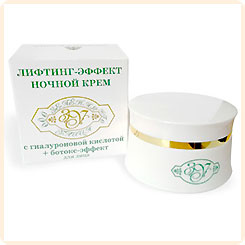 Крем для лица Ночной Лифтинг- эффект с гиалуроновой кислотой + Ботокс-эффект, 30 мл Крем для лица Ночной Лифтинг- эффект с гиалуроновой кислотой + Ботокс-эффект, 30 мл