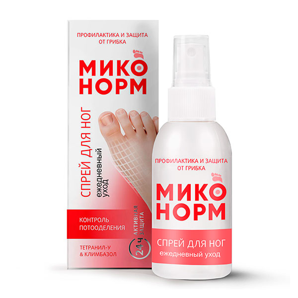 Спрей для ног от грибка Миконорм, 100 мл Спрей для ног от грибка Миконорм, 100 мл