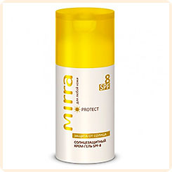 Крем-гель cолнцезащитный SPF-8 PROTECT MIRRA, 100 мл Крем-гель cолнцезащитный SPF-8 PROTECT MIRRA, 100 мл