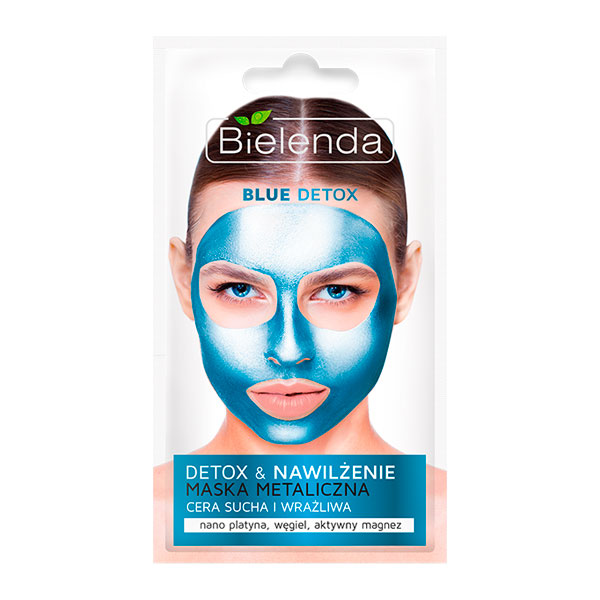 Маска металлическая Очищающая для сухой и чувствительной кожи BLUE DETOX, 8 г Маска металлическая Очищающая для сухой и чувствительной кожи BLUE DETOX, 8 г