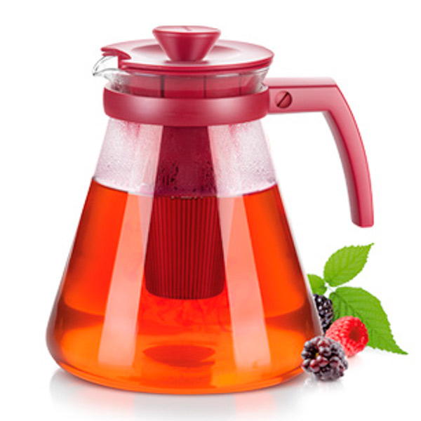 Чайник с ситечками для заваривания TEO TONE Красный, 1,25 л
