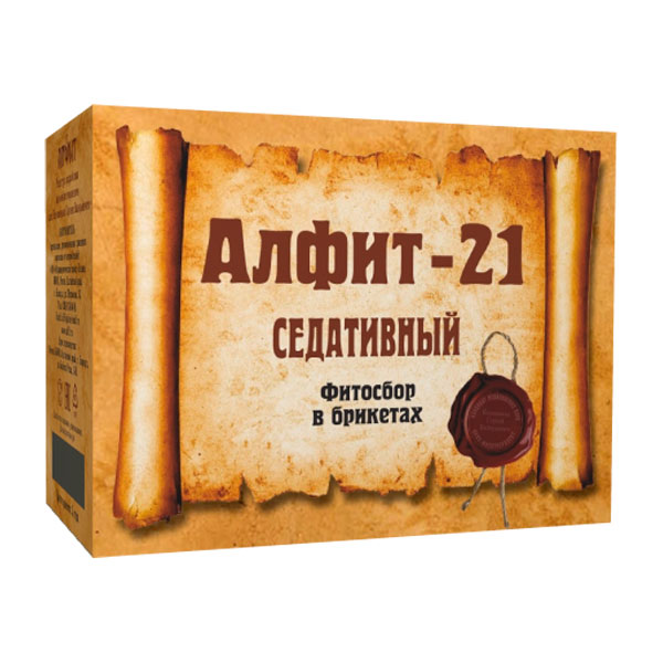 Чайный напиток Алфит-21 Седативный, 60 брикетов х 2 г Чайный напиток Алфит-21 Седативный, 60 брикетов х 2 г