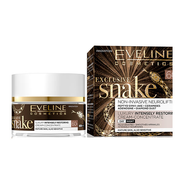 Крем-концентрат 60+ Эксклюзивный Ультравосстановление EXCLUSIVE SNAKE EVELINE, 50 мл Крем-концентрат 60+ Эксклюзивный Ультравосстановление EXCLUSIVE SNAKE EVELINE, 50 мл