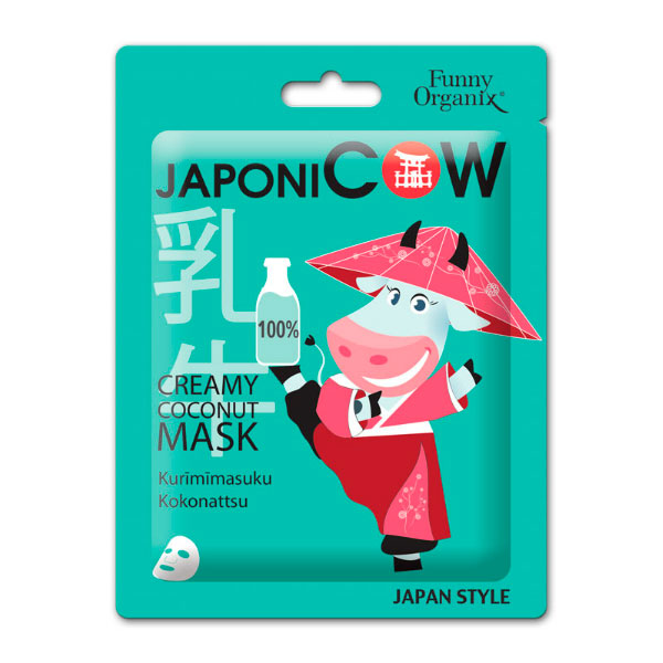 Сливочная тканевая маска для лица Funny Organix JaponiCOW, 20 г Сливочная тканевая маска для лица Funny Organix JaponiCOW, 20 г
