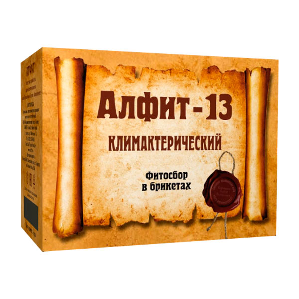 Чайный напиток Алфит-13 Климактерический, 60 брикетов х 2 г Чайный напиток Алфит-13 Климактерический, 60 брикетов х 2 г