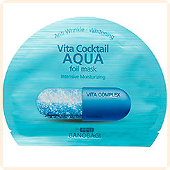 Маска для лица тканевая Фольгированная Увлажняющая AQUA, 30 мл Маска для лица тканевая Фольгированная Увлажняющая AQUA, 30 мл