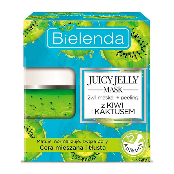 Маска для лица Очищающая + пилинг КИВИ+КАКТУС 2 в 1 JUICY JELLY, 50 г Маска для лица Очищающая + пилинг КИВИ+КАКТУС 2 в 1 JUICY JELLY, 50 г