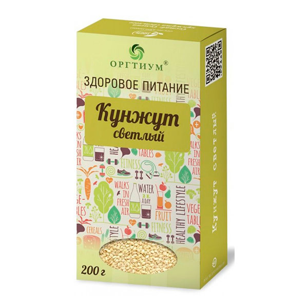 Кунжут светлый экологический Оргтиум, 200 г Кунжут светлый экологический Оргтиум, 200 г