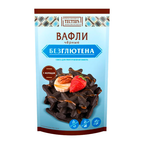 Венские вафли с Корицей без глютена (смесь для приготовления), 200 г Венские вафли с Корицей без глютена (смесь для приготовления), 200 г