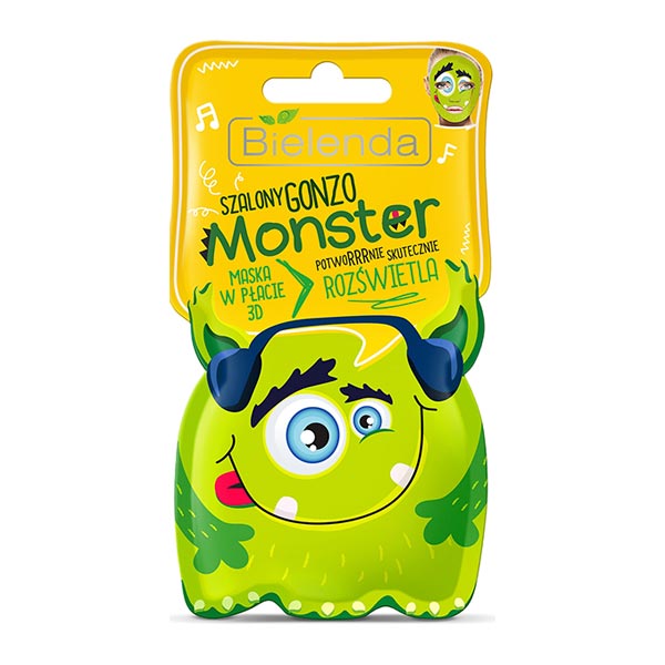 Маска тканевая 3D Шальной Гонзо Осветляющая MONSTER Маска тканевая 3D Шальной Гонзо Осветляющая MONSTER