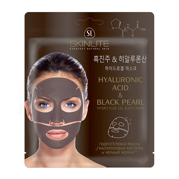 Маска для лица Гидрогелевая ГИАЛУРОНОВАЯ КИСЛОТА & ЧЕРНЫЙ ЖЕМЧУГ Skinlite, 1 шт. Маска для лица Гидрогелевая ГИАЛУРОНОВАЯ КИСЛОТА & ЧЕРНЫЙ ЖЕМЧУГ Skinlite, 1 шт.