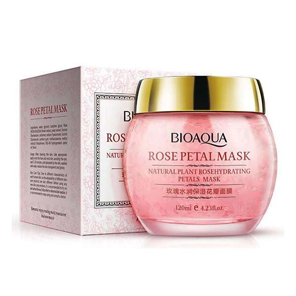 Маска для лица с экстрактом Розы смываемая Омолаживающая Rose Facial Mask BioAqua, 120 г Маска для лица с экстрактом Розы смываемая Омолаживающая Rose Facial Mask BioAqua, 120 г