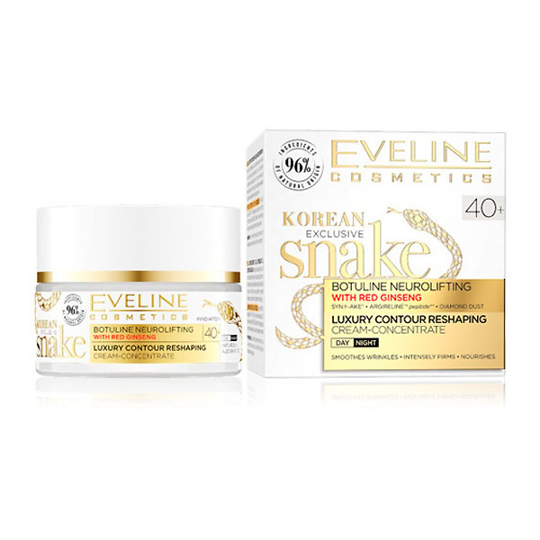 Крем-концентрат Моделирующий 40+ с корейским женьшенем KOREAN EXCLUSIVE SNAKE EVELINE, 50 мл Крем-концентрат Моделирующий 40+ с корейским женьшенем KOREAN EXCLUSIVE SNAKE EVELINE, 50 мл