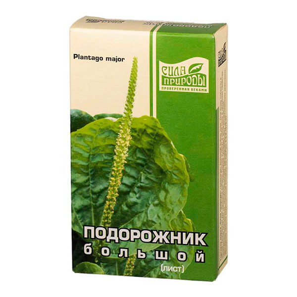 Подорожник (лист) для заваривания, 50 г Подорожник (лист) для заваривания, 50 г