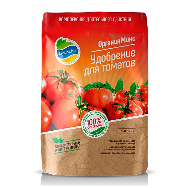 Комплексное органическое удобрение Органик Микс Для томатов, 200 г