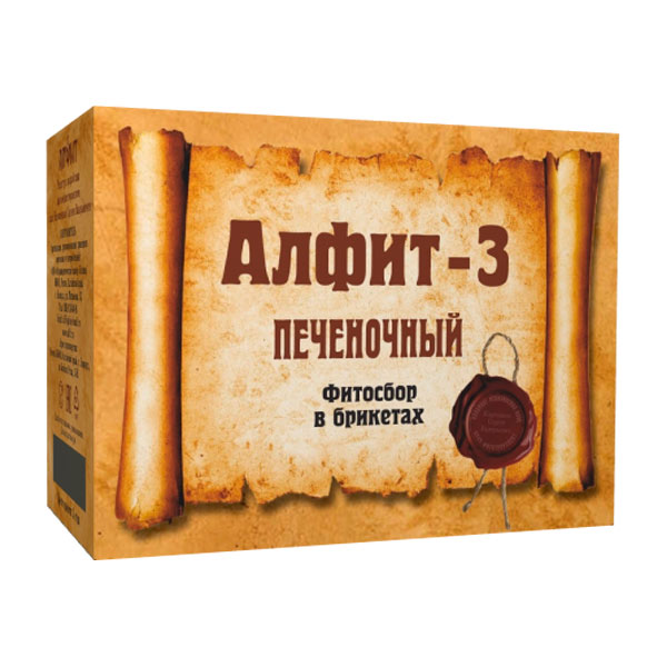 Чайный напиток Алфит-3 Печёночный, 60 брикетов х 2 г. Чайный напиток Алфит-3 Печёночный, 60 брикетов х 2 г.