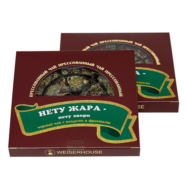 Чай черный с малиной, барбарисом, рябиной, липой, персиком НЕТУ ЖАРА - НЕТУ ХВОРИ (блин), 125 г Чай черный с малиной, барбарисом, рябиной, липой, персиком НЕТУ ЖАРА - НЕТУ ХВОРИ (блин), 125 г