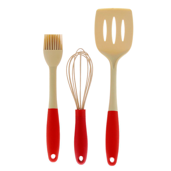 Набор для выпечки White Fox Elegance RED (кисть, венчик кулинарный, лопатка для жарки) 