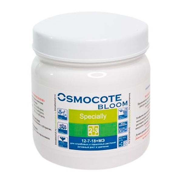 Удобрение Osmocote (Осмокот) Bloom 2-3 месяца, Формула NPK 12-7-18+МЭ, 0,5 кг