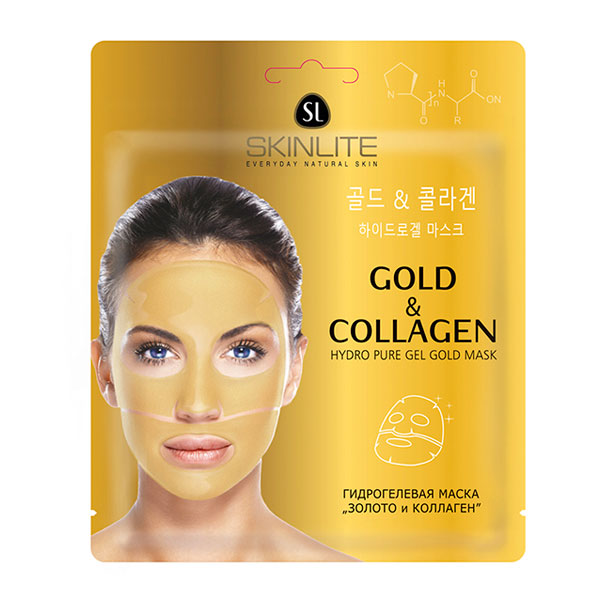 Маска для лица Гидрогелевая ЗОЛОТО & КОЛЛАГЕН Skinlite, 1 шт. Маска для лица Гидрогелевая ЗОЛОТО & КОЛЛАГЕН Skinlite, 1 шт.