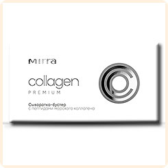 Сыворотка-бустер с Пептидами морского коллагена COLLAGEN PREMIUM MIRRA, 10 шт. х 1,5 мл Сыворотка-бустер с Пептидами морского коллагена COLLAGEN PREMIUM MIRRA, 10 шт. х 1,5 мл