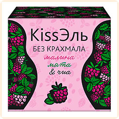 Кисель БЕЗ КРАХМАЛА Малина, Мята и Чиа KissЭль, 8 пак. х 14 г Кисель БЕЗ КРАХМАЛА Малина, Мята и Чиа KissЭль, 8 пак. х 14 г