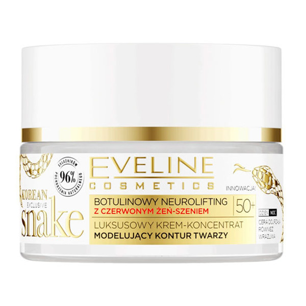 Крем-концентрат Мультилифтинг 50+ с корейским женьшенем KOREAN EXCLUSIVE SNAKE EVELINE, 50 мл Крем-концентрат Мультилифтинг 50+ с корейским женьшенем KOREAN EXCLUSIVE SNAKE EVELINE, 50 мл