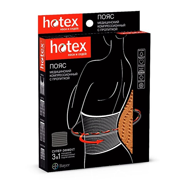Пояс - корсет Hotex для похудения БЕЖЕВЫЙ, размер универсальный Пояс - корсет Hotex для похудения БЕЖЕВЫЙ, размер универсальный