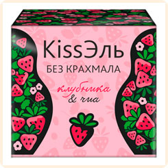 Кисель БЕЗ КРАХМАЛА Клубника и Чиа KissЭль, 8 пак. х 14 г Кисель БЕЗ КРАХМАЛА Клубника и Чиа KissЭль, 8 пак. х 14 г