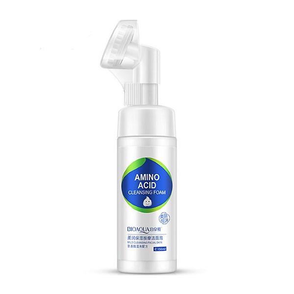 Мусс-пенка для умывания, со щеточкой и аминокислотами Amino Acid Face Cleanser BioAqua, 150 мл