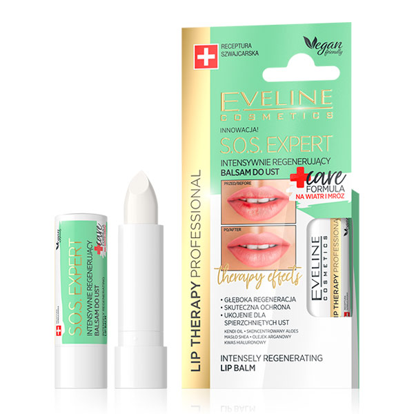 Бальзам для губ Интенсивно регенерирующий CARE FORMULA S.O.S. EXPERT EVELINE, 3 г Бальзам для губ Интенсивно регенерирующий CARE FORMULA S.O.S. EXPERT EVELINE, 3 г