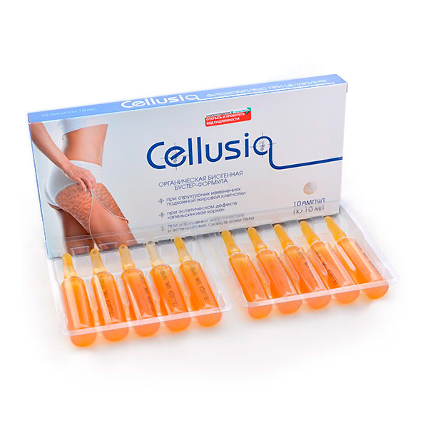 Фитокомплекс при целлюлите Cellusia (Целлюзия), 10 амп. х 10 мл Фитокомплекс при целлюлите Cellusia (Целлюзия), 10 амп. х 10 мл