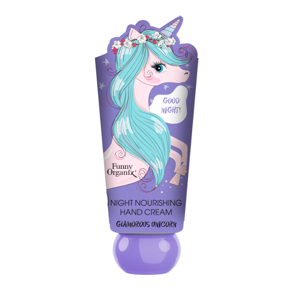 Крем для рук Ночной питательный Funny Organix GLAMOROUS UNICORN, 45 мл Крем для рук Ночной питательный Funny Organix GLAMOROUS UNICORN, 45 мл