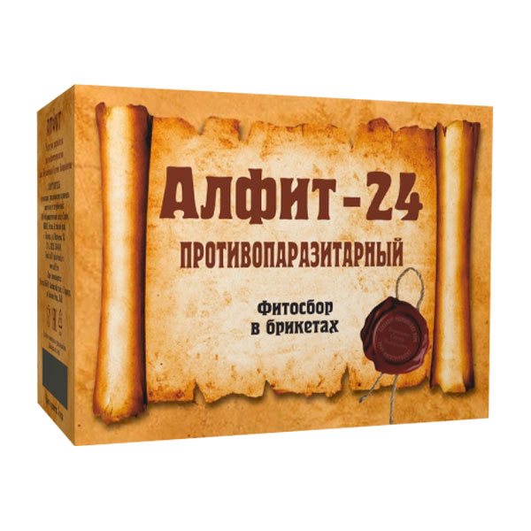Чайный напиток Алфит-24 Противопаразитарный, 60 брикетов х 2 г Чайный напиток Алфит-24 Противопаразитарный, 60 брикетов х 2 г