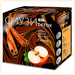 Смузи c яблоком и корицей DETOX, 12 г х 7 пак. Смузи c яблоком и корицей DETOX, 12 г х 7 пак.