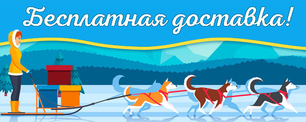 Бесплатная доставка до конца января! Бесплатная доставка до конца января!