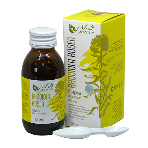 Сироп Золотого корня При физическом и умственном истощении RHODIOLA ROSEA Мон Грассе, 100 мл Сироп Золотого корня При физическом и умственном истощении RHODIOLA ROSEA Мон Грассе, 100 мл
