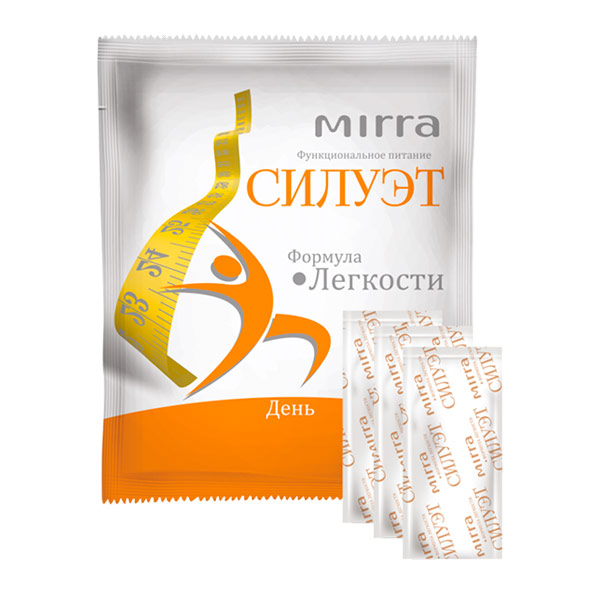 Коктейль дневной Формула легкости Силуэт MIRRA, 7 шт. х 3.5 г Коктейль дневной Формула легкости Силуэт MIRRA, 7 шт. х 3.5 г