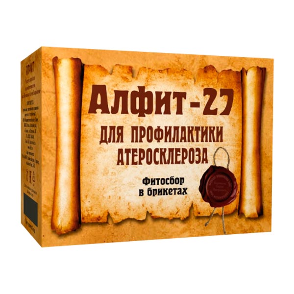 Чайный напиток Алфит-27 Для профилактики атеросклероза, 60 брикетов х 2 г Чайный напиток Алфит-27 Для профилактики атеросклероза, 60 брикетов х 2 г