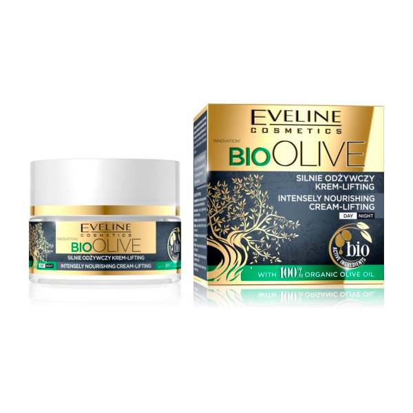 Крем-лифтинг дневной/ночной Интенсивно питательный Bio OLIVE EVELINE, 50 мл Крем-лифтинг дневной/ночной Интенсивно питательный Bio OLIVE EVELINE, 50 мл