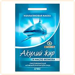 Маска коллагеновая для лица Акулий жир-Масло жожоба. Омолаживающая, 10 мл Маска коллагеновая для лица Акулий жир-Масло жожоба. Омолаживающая, 10 мл