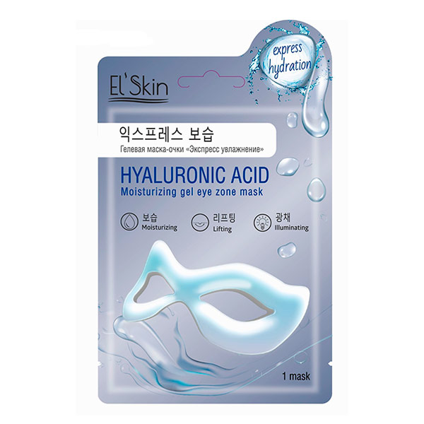 Маска-очки гелевая ЭКСПРЕСС УВЛАЖНЕНИЕ El' Skin, 1 шт. Маска-очки гелевая ЭКСПРЕСС УВЛАЖНЕНИЕ El' Skin, 1 шт.