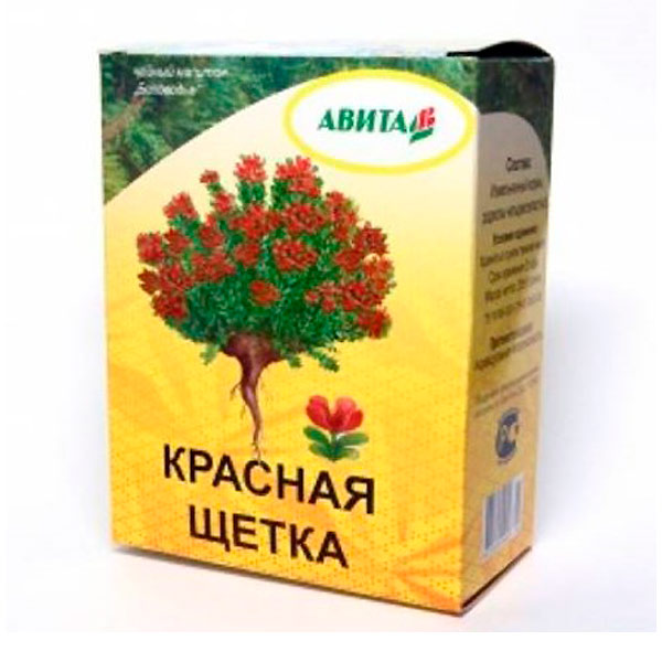 Красная щетка для заваривания, 25 г Красная щетка для заваривания, 25 г