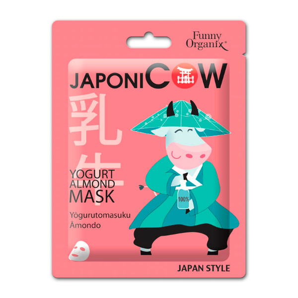 Йогуртовая тканевая маска для лица Funny Organix JaponiCOW, 20 г Йогуртовая тканевая маска для лица Funny Organix JaponiCOW, 20 г