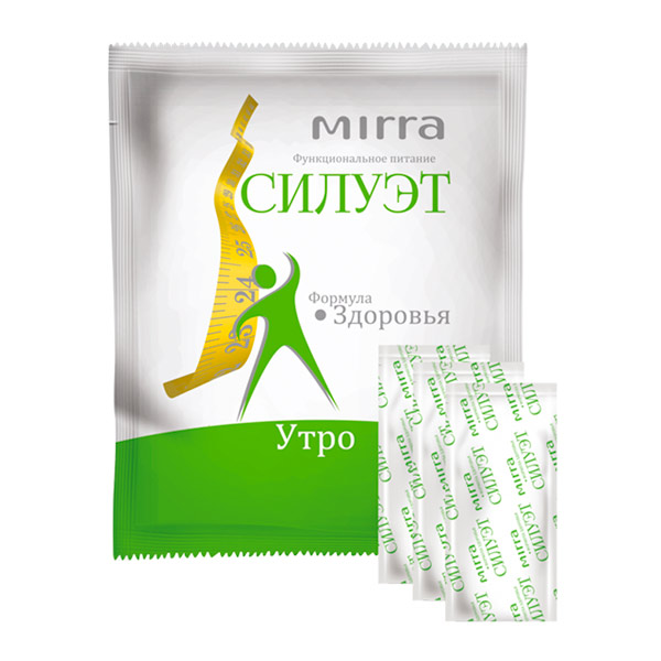 Коктейль утренний Формула здоровья Силуэт MIRRA, 7 шт. х 3.5 г Коктейль утренний Формула здоровья Силуэт MIRRA, 7 шт. х 3.5 г