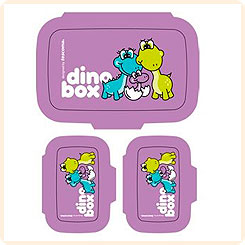 Контейнеры для закусок DINO (фиолетовые), 3 шт.