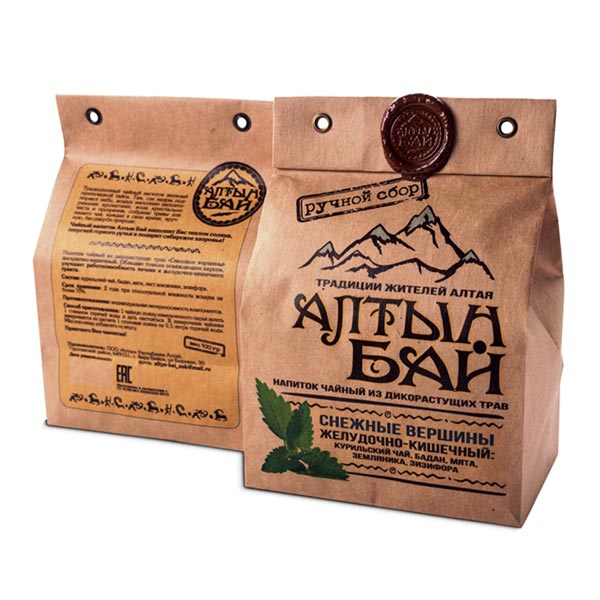 Чайный напиток из дикорастущих трав СНЕЖНЫЕ ВЕРШИНЫ Желудочно-кишечный, 100 г